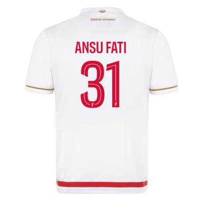 Moški Nogometni dresi AS Monaco Ansu Fati #31 Domači 2025-26 Kratek Rokav Moški Nogometni dresi AS Monaco Ansu Fati #31 Domači 2025-26 Kratek Rokav